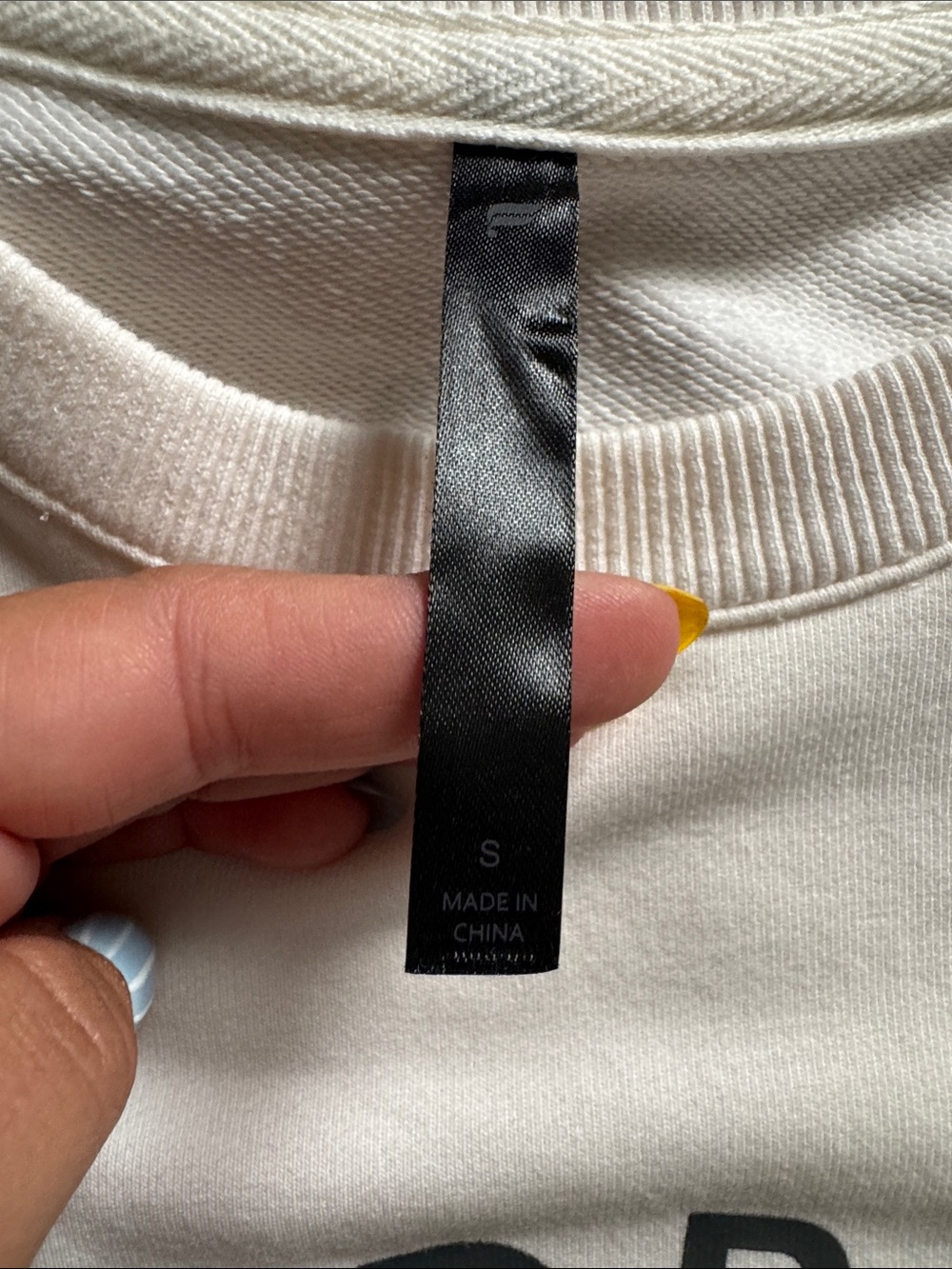 Fabletics Hydrow Crewneck Sweatshirt - Cream - Picture 2 of 4